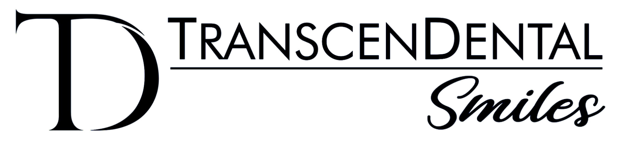 TranscenDental Smiles Memorial Drive Houston Texas logo 2073x531 px